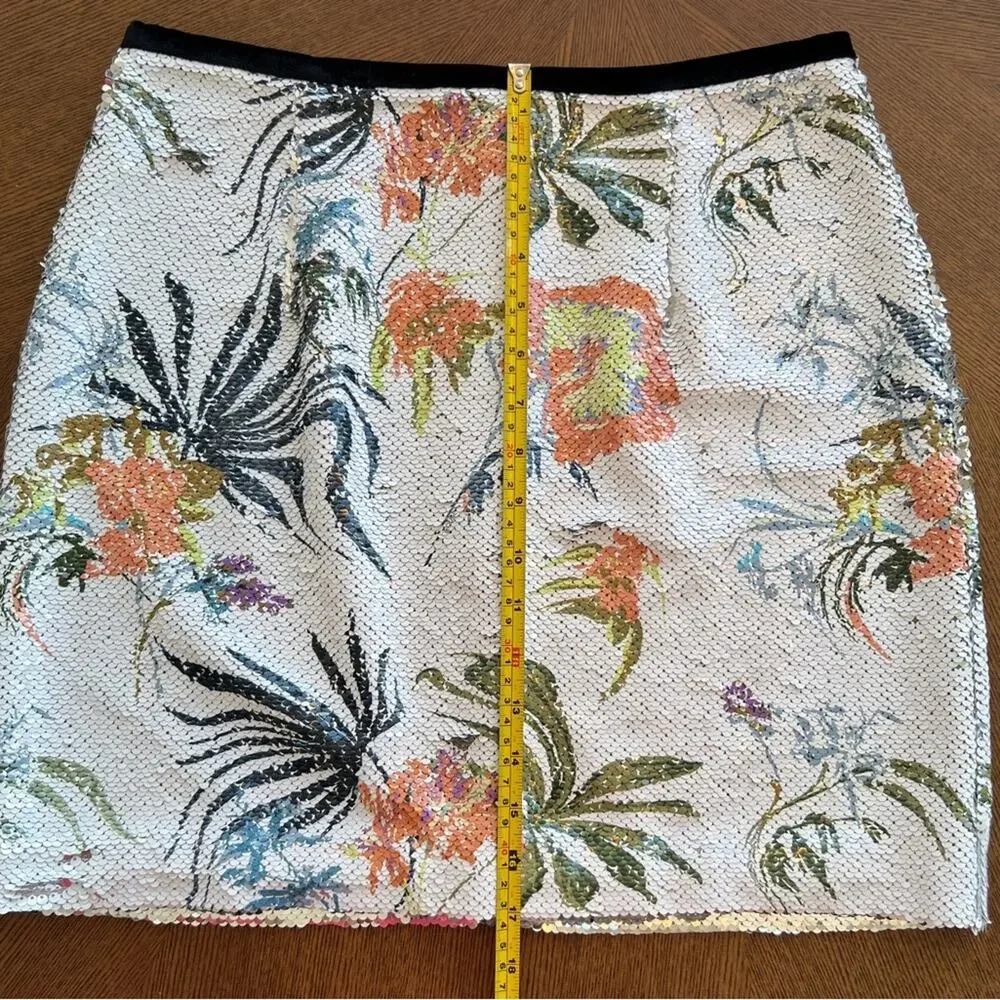 B|OUSE London Sequin Lined Floral Skirt – Size 8